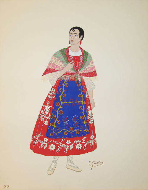 Murcie, Costume de Femme (from the series Costumes Espagnols)