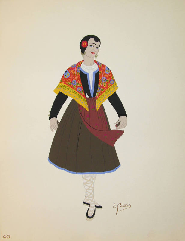 Vieille-Castille, Costume de Femme (from the series Costumes Espagnols)