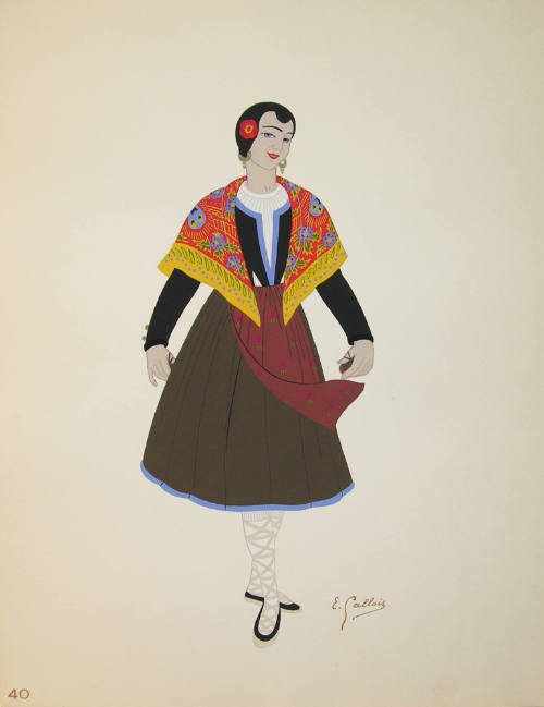 Vieille-Castille, Costume de Femme (from the series Costumes Espagnols)