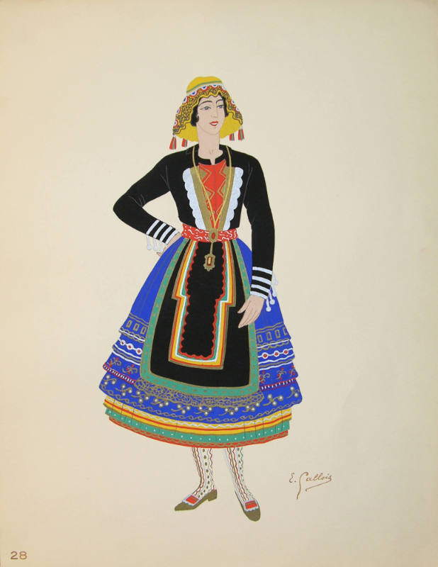 Nouvelle-Castille, Costume de Femme (from the series Costumes Espagnols)