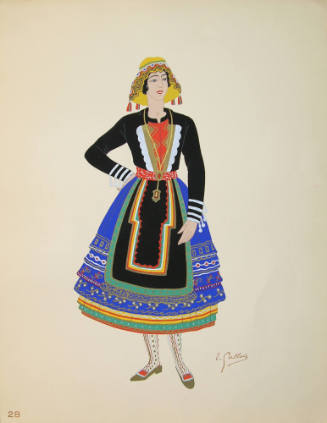 Nouvelle-Castille, Costume de Femme (from the series Costumes Espagnols)