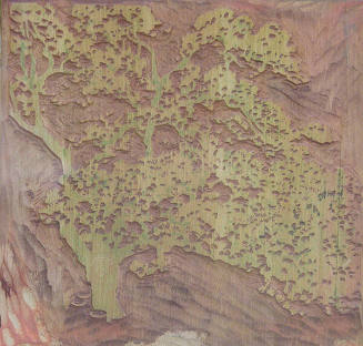 Spring Blossoms (Woodblock - Orange)