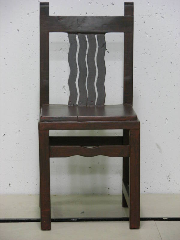 Gustave Baumann, Chair, circa 1930, wood and paint, 36 × 15 1/2 × 18 1/2 in. Collection of the …