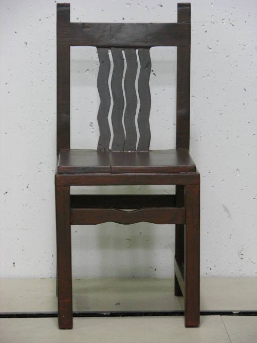 Gustave Baumann, Chair, circa 1930, wood and paint, 36 × 15 1/2 × 18 1/2 in. Collection of the …
