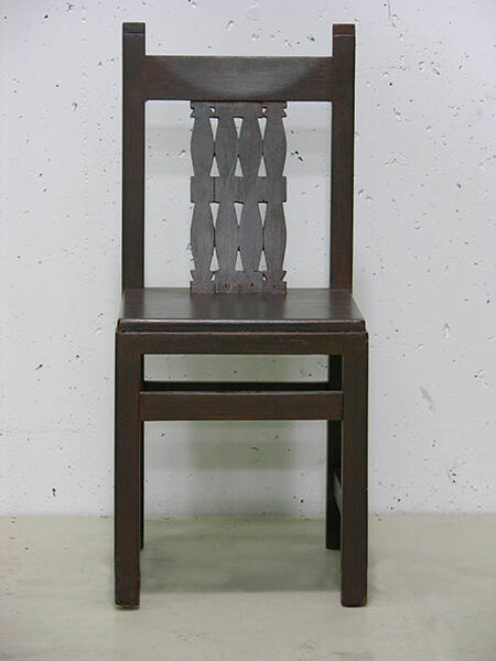 Gustave Baumann, Chair, circa 1930, wood and paint, 36 × 15 1/2 × 18 1/2 in. Collection of the …