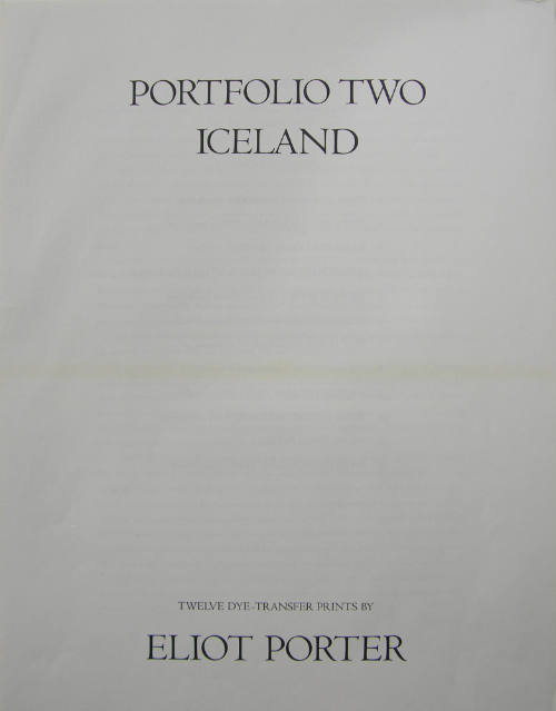 Portfolio Two Iceland