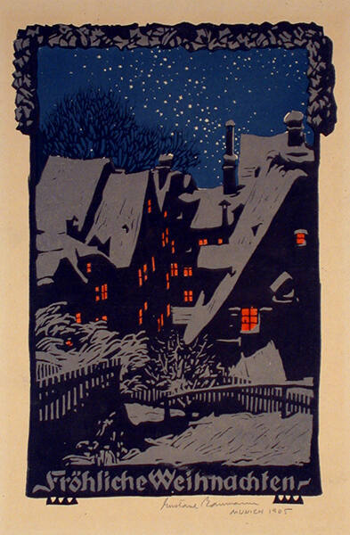 Greeting Card for 1905: "Fröhliche Weihnachten"