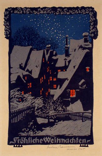 Greeting Card for 1905: "Fröhliche Weihnachten"