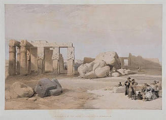 Fragments of the Great Colossi, at the Memnonium - Thebes