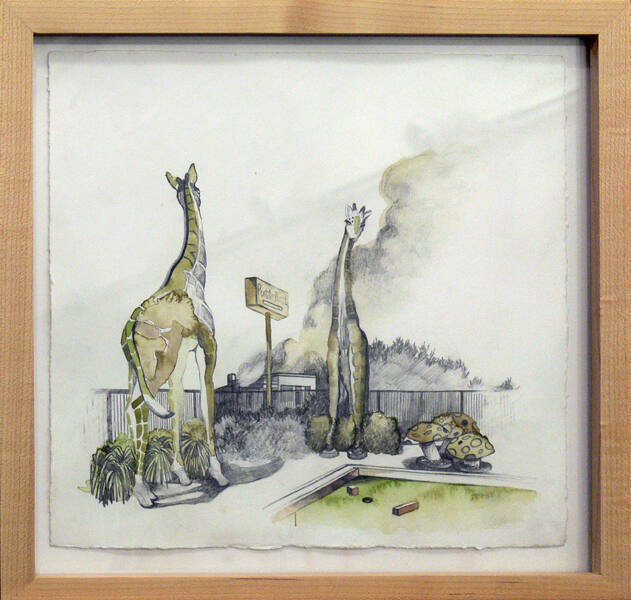 House on Fire: Stationary Giraffes