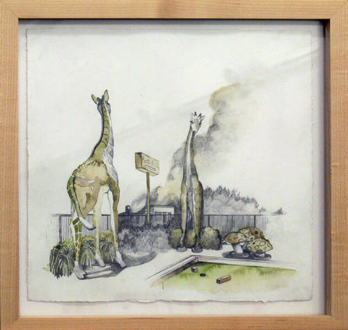 House on Fire: Stationary Giraffes