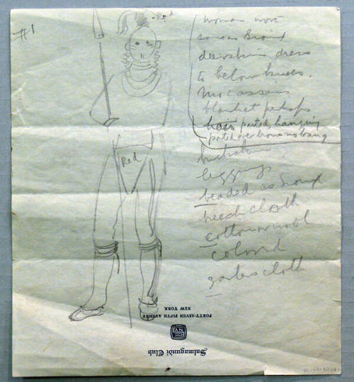 Indians of Middle West for Murals of Missouri State Capital - Osage