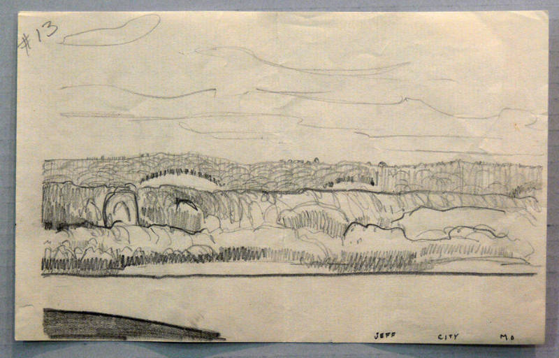 Indians of Middle West for Murals of Missouri State Capital  - Jefferson City, Missouri