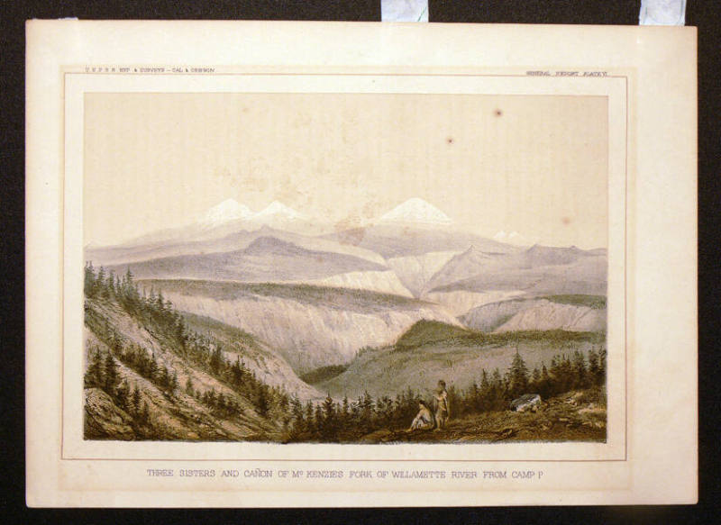 Three Sisters and Canon of McKenzies Fork of Willamette River