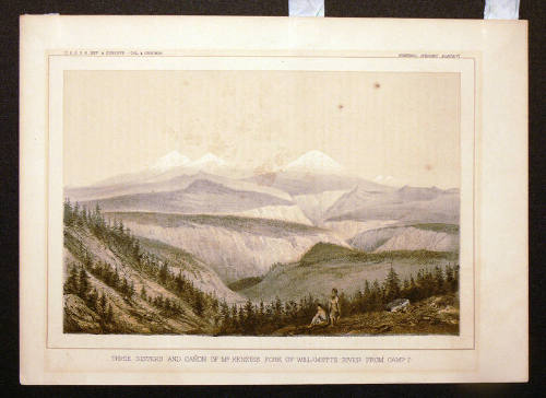 Three Sisters and Canon of McKenzies Fork of Willamette River