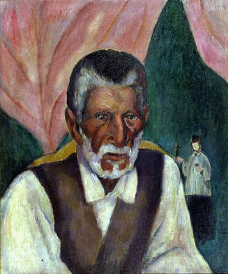 Paul Burlin, The Sacristan of Trampas, 1918, oil on canvas, 23 1/4 x 19 1/2 in. Collection of t…