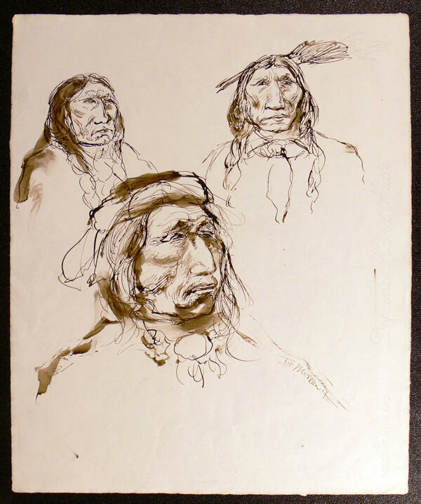Untitled (Indian heads)