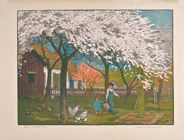 Plum and Peach Bloom
